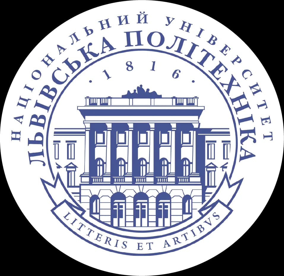 на фото зображено логотип університету Львівська політехніка