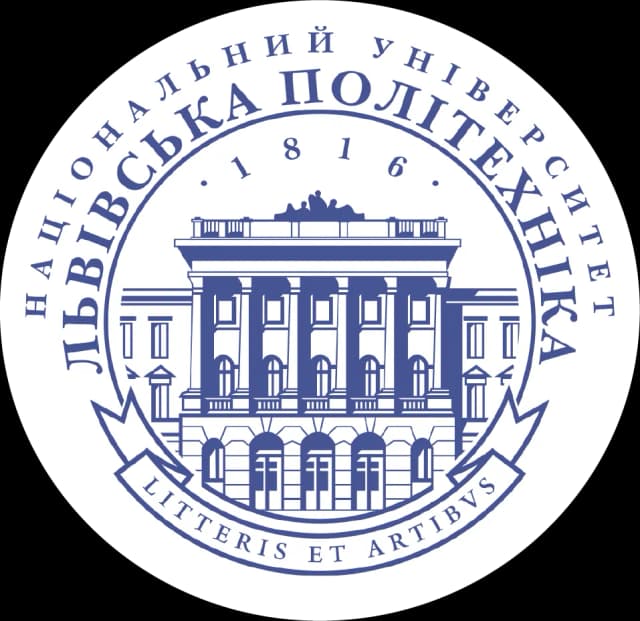 на фото зображено логотип університету Львівська політехніка