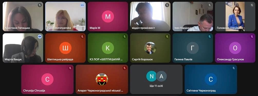 Скін екрану із зум-зустрічі