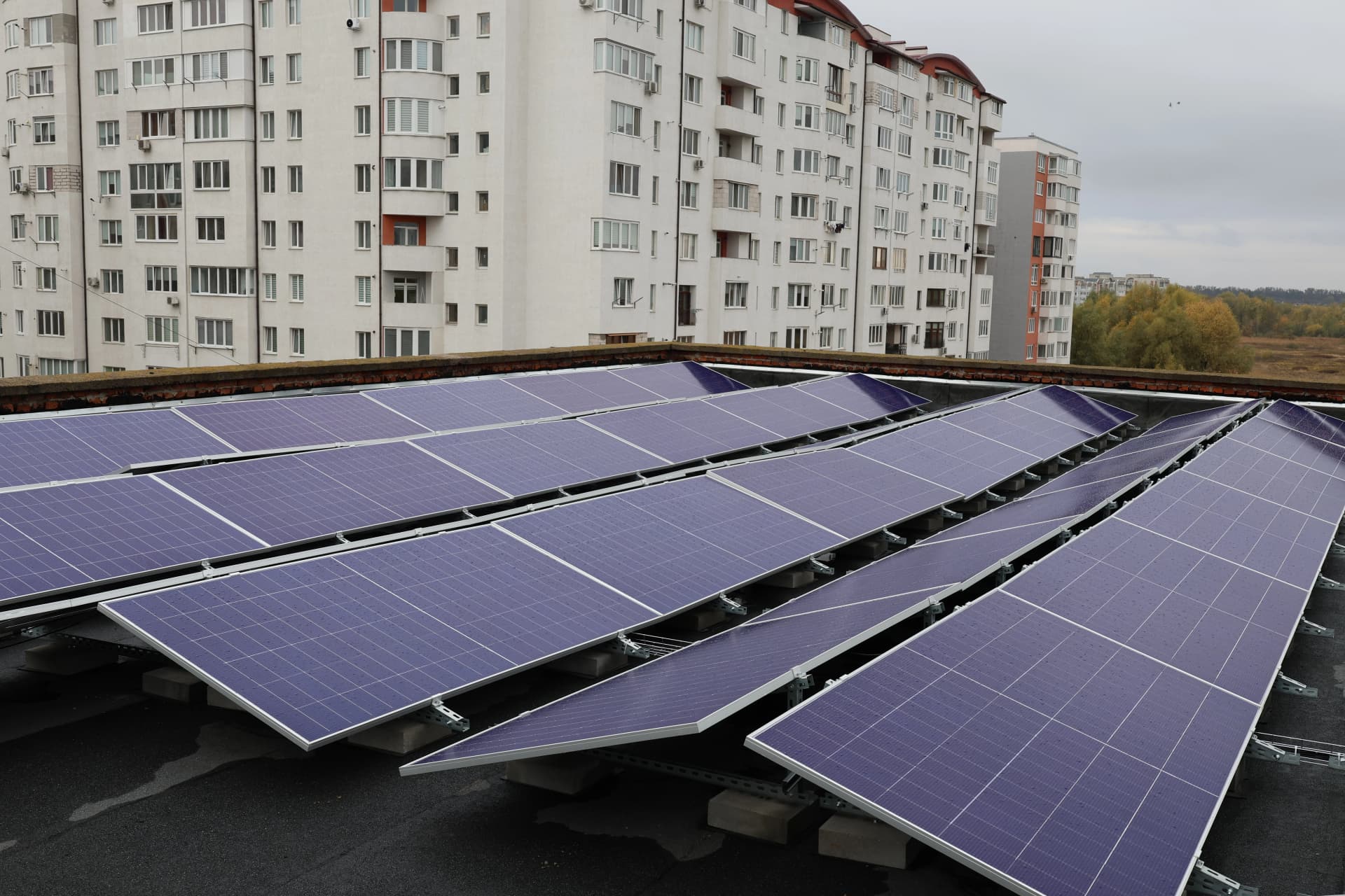 сонячні панелі на даху
