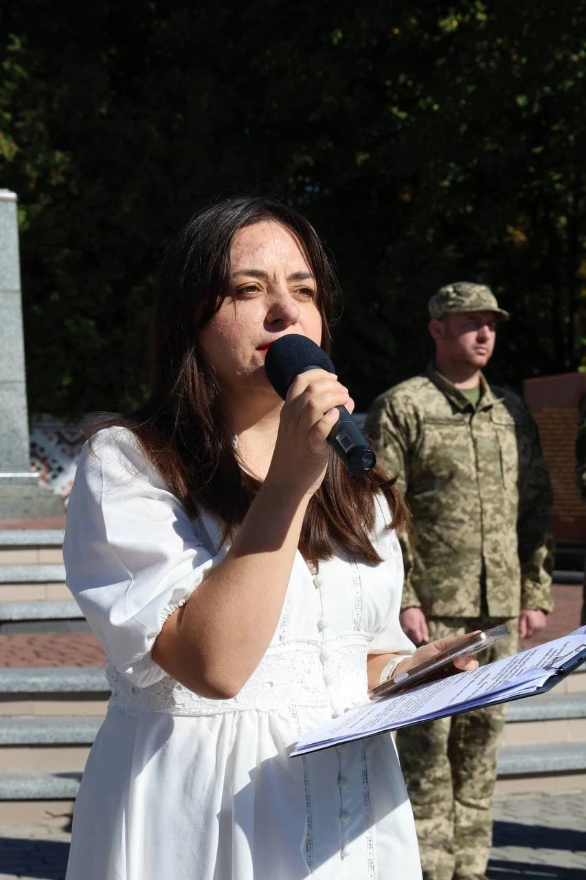 ведуча заходу Ольга Базан