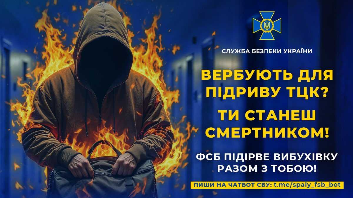 ФСБ вербує для підриву ТЦК і знищує виконавців: СБУ закликає не піддаватись ворог