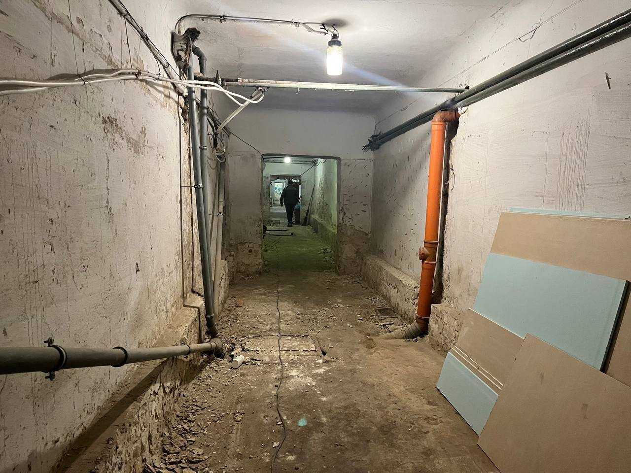 У Центральній міській лікарні тривають роботи з облаштування протирадіаційного укриття