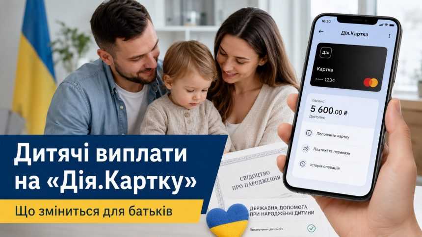 До відома отримувачів «дитячих виплат» 